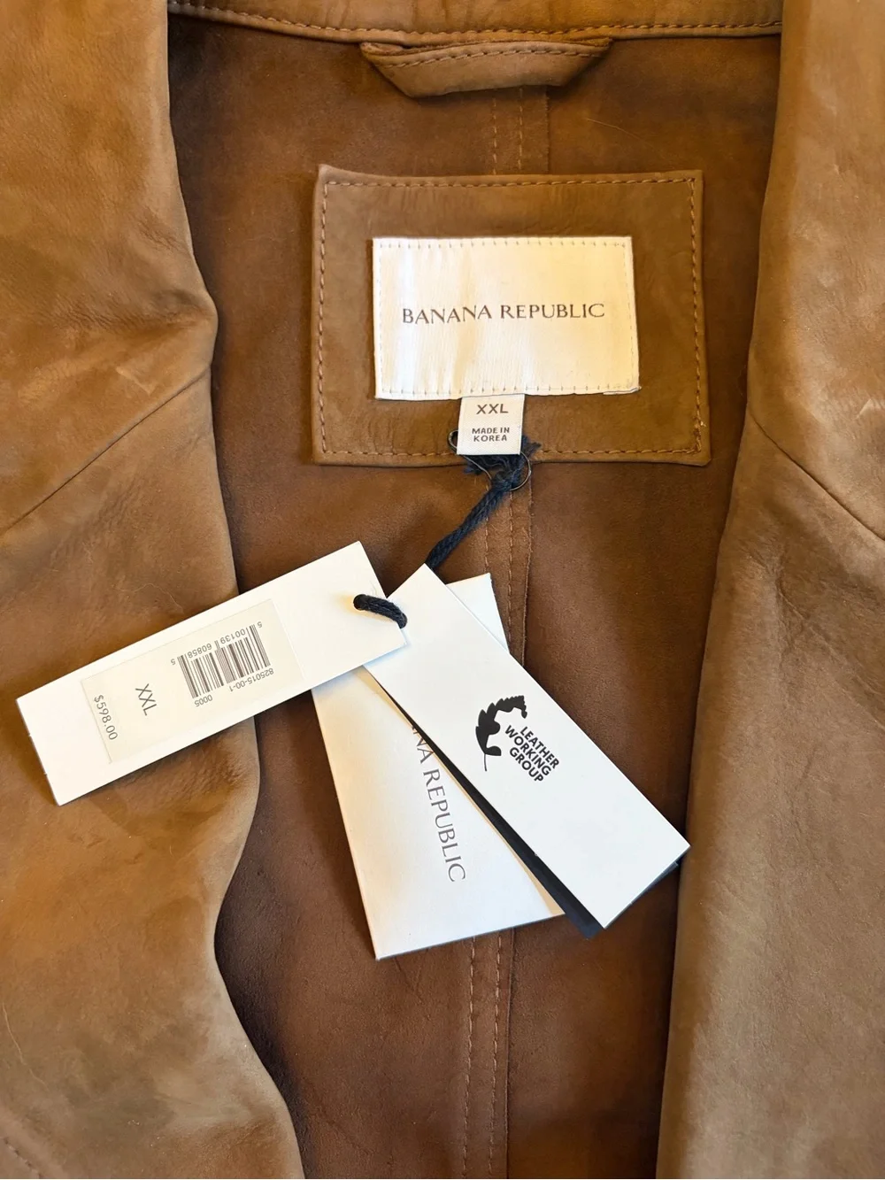 Banana Republic Leather Blazer Jacket